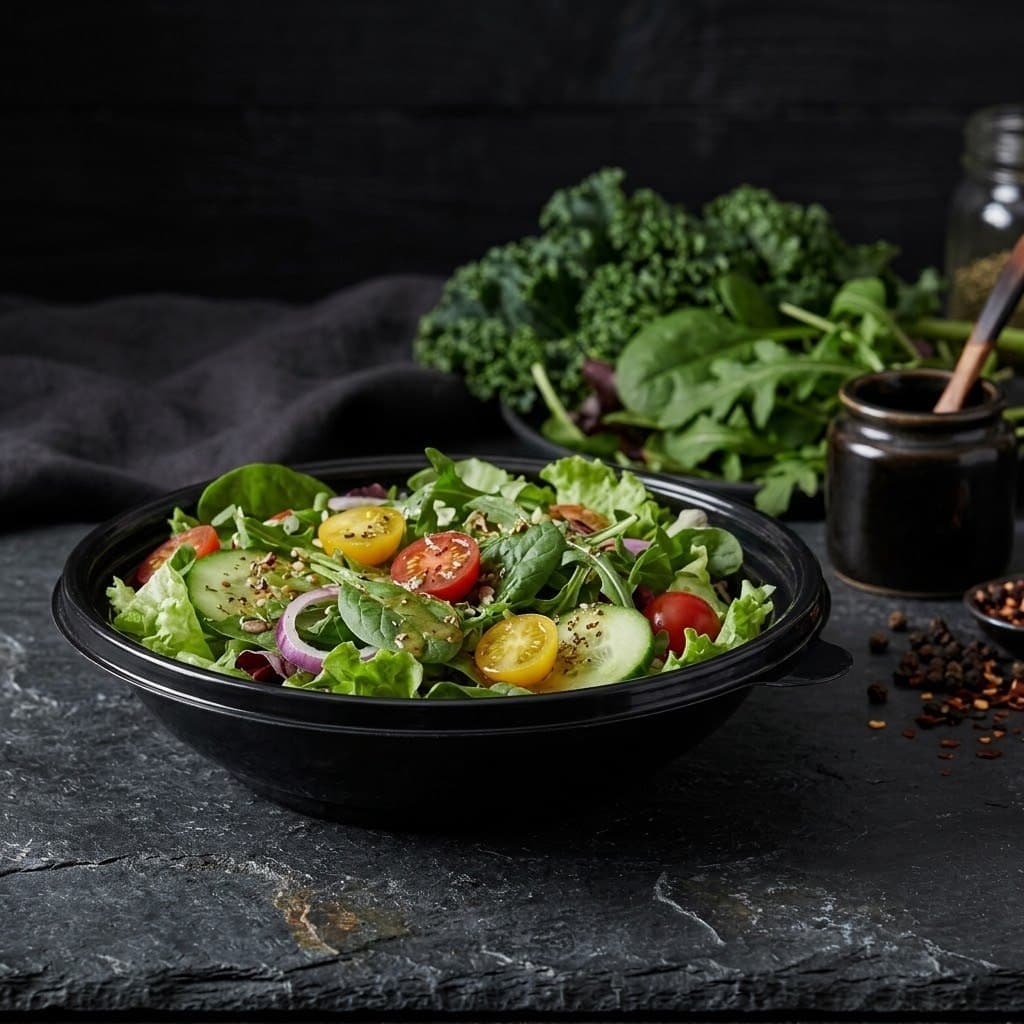 Siyah Salata Kabı 500 CC